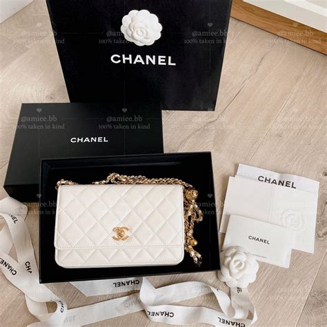 chanel white chain bag|Wallets on Chain .